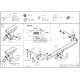 Фаркоп оцинкованный Galia шар C съемный для Subaru Outback 2009-2014