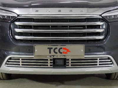 Решетка радиатора 12 мм 2 шт ТСС для Exeed VX 2.0L 4WD 2021 – н.в.