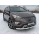 Накладка решётки радиатора 16 мм ТСС для Hyundai Santa Fe Grand 2014-2016