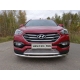 Накладка решётки радиатора 16 мм ТСС для Hyundai Santa Fe 2015-2018