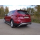 Защита заднего бампера 60 мм ТСС для Hyundai Santa Fe 2015-2018