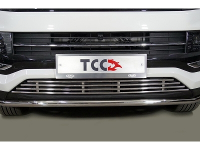 Решетка радиатора 12 мм ТСС для JAC JS4 2020 – н.в.