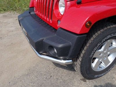 Защита переднего бампера 60 мм ТСС для Jeep Wrangler 5D 2010-2018