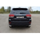 Защита заднего бампера уголки 60 мм ТСС для Jeep Grand Cherokee 2013-2021