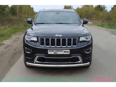 Защита переднего бампера 76 мм ТСС для Jeep Grand Cherokee 2013-2021