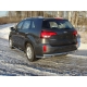 Защита заднего бампера уголки 60 мм ТСС для Kia Sorento 2012-2020