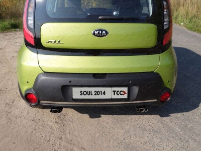 Декоративный глушитель 120-60 мм ТСС для Kia Soul 2014-2021
