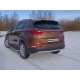 Защита заднего бампера 60 мм ТСС для Kia Sportage 2016-2018