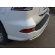 Защита заднего бампера овальная овальная 75-42 мм ТСС для Lexus GX460 2014-2019