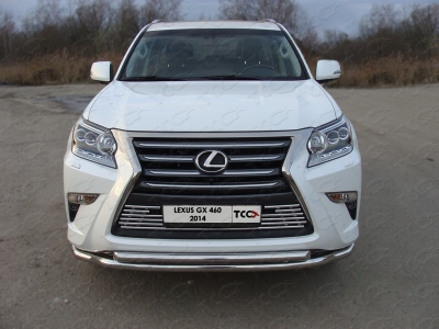 Накладка решётки радиатора 16 мм ТСС для Lexus GX460 2014-2019