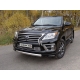 Защита передняя овальная короткая 75-42 мм ТСС для Lexus LX-570 Sport 2014-2021
