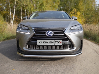 Защита переднего бампера 60 мм ТСС для Lexus NX-300h 2014-2017