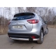 Защита заднего бампера уголки 75х42 мм ТСС для Mazda CX-5 2015-2021