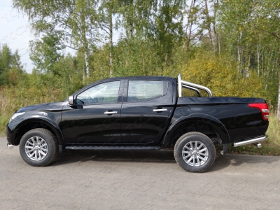 Защита кузова пикапа 76 мм ТСС для Mitsubishi L200 2015-2019