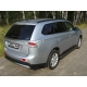Защита заднего бампера овальная овальная 75х42 мм ТСС для Mitsubishi Outlander 2012-2014