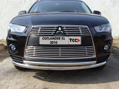 Рамка номерного знака Mitsubishi Outlander XL (комплект) ТСС для Любые