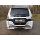 Защита заднего бампера уголки 76 мм ТСС для Mitsubishi Pajero 4 2014-2021