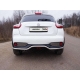 Защита заднего бампера 42 мм ТСС для Nissan Juke 2014-2018