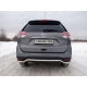 Защита заднего бампера 42 мм ТСС для Nissan X-Trail 2015-2018