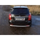 Защита заднего бампера овальная 75х42 мм ТСС для SsangYong Actyon 2010-2021