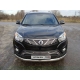 Защита передняя овальная 75х42 мм ТСС для SsangYong Actyon 2013-2021