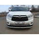 Защита переднего бампера 60 мм ТСС для Toyota Highlander 2014-2016