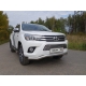 Накладка решётки радиатора 16 мм ТСС для Toyota Hilux 2015-2021