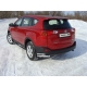 Защита задняя двойные уголки 60-42 мм ТСС для Toyota RAV4 2013-2015