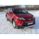 Защита переднего бампера овальная 75х42 мм ТСС для Toyota RAV4 2013-2015