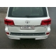 Защита задняя овальные уголки 75х42 мм ТСС для Toyota Land Cruiser 200 2015-2021