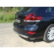 Защита заднего бампера овальная 75х42 мм ТСС для Toyota Venza 2012-2017
