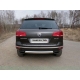 Защита заднего бампера овальная 75х42 мм ТСС для Volkswagen Touareg 2014-2017