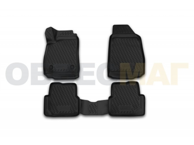 Коврики 3D в салон полиуретан 4 штуки Element для Chevrolet Cobalt 2013-2016