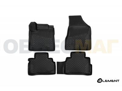 Коврики 3D в салон полиуретан 4 штуки Element для Nissan Murano Z52 2016-2021