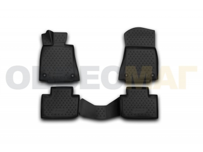 Коврики 3D в салон полиуретан 4 штуки Element для Lexus IS 250 2013-2021