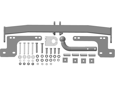 Фаркоп Мотодор оцинкованный для Nissan Terrano/Renault Duster 2014-2021