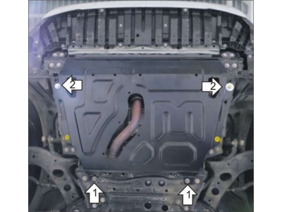 Защита картера и КПП Мотодор сталь 2 мм для Toyota RAV4 2013-2019 72503
