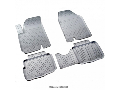 Коврики 3D в салон Norplast серые для Chery Tiggo 7 2019-2021
