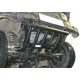 Защита рулевых тяг из трубы Автоброня сталь 2,5 мм для УАЗ Hunter 2009-2021