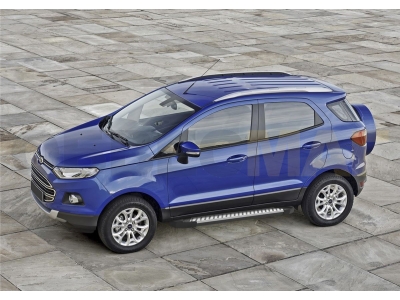 Пороги алюминиевые Rival BMW-Style для Ford Ecosport 2014-2018