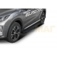 Пороги алюминиевые Rival Black New для Mitsubishi Eclipse Cross 2018-2021