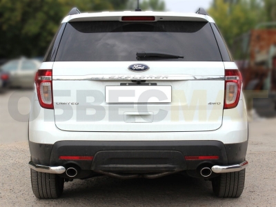 Защита задняя уголки 60 мм для Ford Explorer Sport 2011-2015