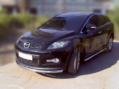 Защита переднего бампера 53 мм для Mazda СX-7 2006-2013