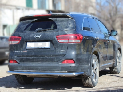Защита заднего бампера 60 мм для Kia Sorento Prime 2015-2017