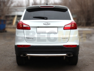 Защита заднего бампера 60 мм для Chery Tiggo 5 2014-2021