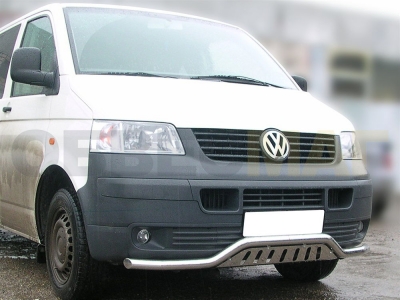 Защита переднего бампера Сити Гард для Volkswagen T5 2003-2009