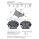 Защита картера и КПП Автоброня, сталь 2 мм для Mazda 3/5/Premacy 2003-2010