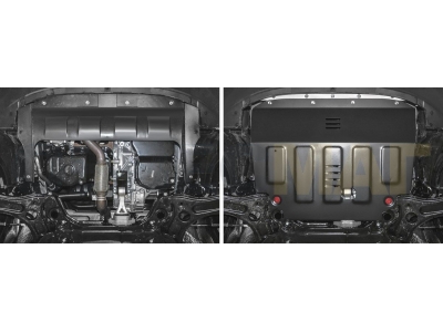 Защита картера Автоброня, сталь 2 мм для FAW Besturn X40 2016-2021
