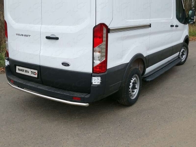 Защита заднего бампера 42 мм ТСС для Ford Transit 2014-2021