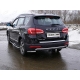 Пороги овальные гнутые с накладкой 75х42 мм ТСС для Haval H6 2014-2020